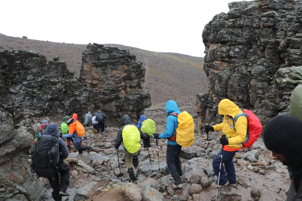 Climbing Mount kilimanjaro