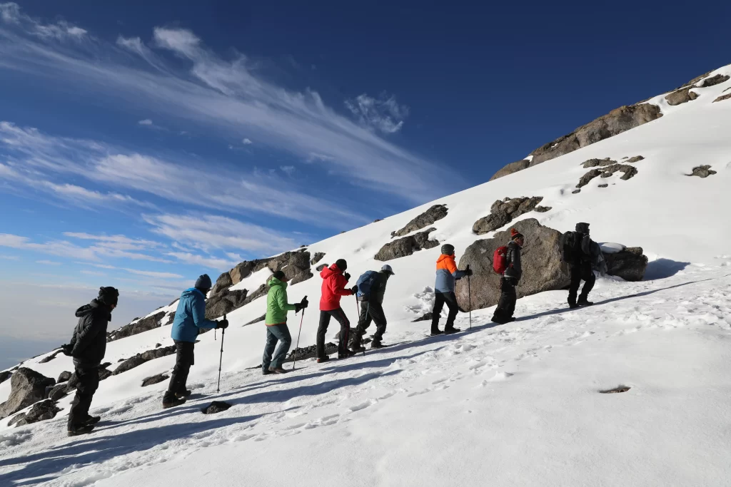 Climbing mount kilimanjaro