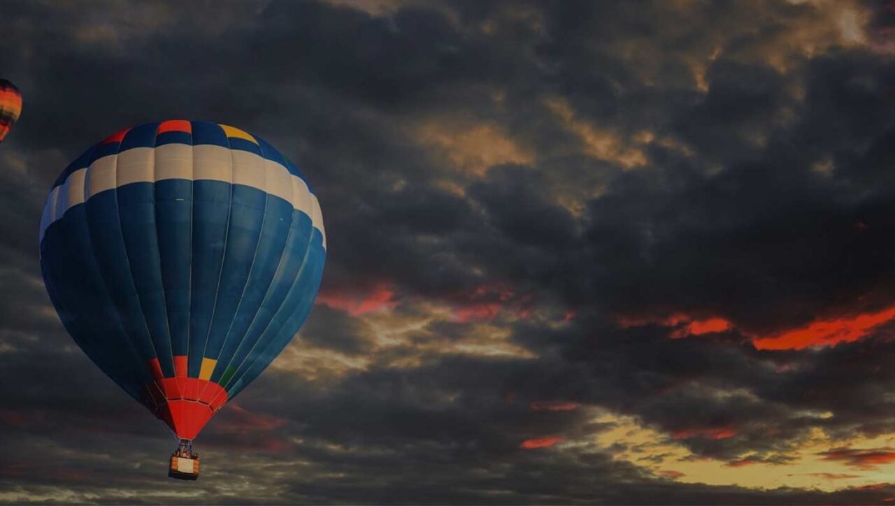 Hot air balloon safari